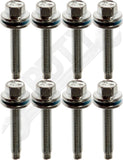 APDTY 167357 Ignition Coil Pack Mount Bolt & Captured Washer (Pack Of 8)
