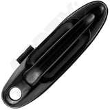 APDTY 170102 Exterior Door Handle; Smooth Black; Front Right (Passenger-Side)