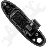 APDTY 170102 Exterior Door Handle; Smooth Black; Front Right (Passenger-Side)
