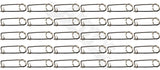 APDTY 170119 Stainless Steel Reusable Locking Safety Pin; 1/16" Dia; Pack Of 30