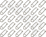 APDTY 170119 Stainless Steel Reusable Locking Safety Pin; 1/16" Dia; Pack Of 30