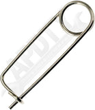 APDTY 170119 Stainless Steel Reusable Locking Safety Pin; 1/16" Dia; Pack Of 30