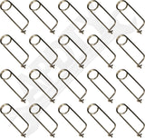 APDTY 170120 Stainless Steel Reusable Locking Safety Pin; 3/32" Dia; Pack Of 20