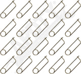 APDTY 170120 Stainless Steel Reusable Locking Safety Pin; 3/32" Dia; Pack Of 20