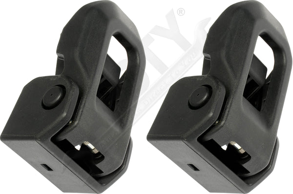 APDTY 170132x2 Hood Latch Catch Pair; Mounts To Fender; Front Left & Right