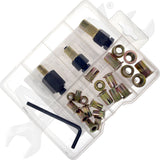 APDTY 170171 Rivet Nuts And Hand Tool Kit - Metric M5, M6, M8
