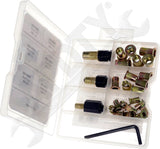 APDTY 170171 Rivet Nuts And Hand Tool Kit - Metric M5, M6, M8