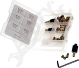 APDTY 170171 Rivet Nuts And Hand Tool Kit - Metric M5, M6, M8