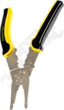 APDTY 170207 Electrical Wire Stripper/Crimper Spring Loaded
