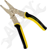 APDTY 170207 Electrical Wire Stripper/Crimper Spring Loaded