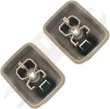 APDTY 170255 Sun Visor Retainer Clip Holder Set Tan