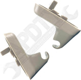 APDTY 170255 Sun Visor Retainer Clip Holder Set Tan