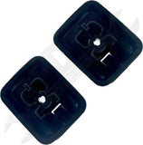 APDTY 170256 Sun Visor Retainer Clip Holder Set Black