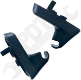 APDTY 170256 Sun Visor Retainer Clip Holder Set Black