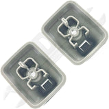 APDTY 170257 Sun Visor Retainer Clip Holder Set Grey