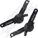 APDTY 170267 Hood Hinge Spring Loaded Set; Left & Right