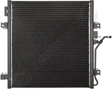APDTY 170377 A/C Condenser & Trans Cooler; w/ Auto Trans; Replaces 68033237AB