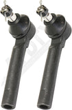 APDTY 170386 Outer Tie Rod End Pair; Front Left & Right Set