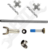 APDTY 170402 Driveshaft & Flange Yoke Kit; 1310 Series 2.5" x .083 Tube (SPICER)