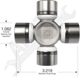 APDTY 170402 Driveshaft & Flange Yoke Kit; 1310 Series 2.5" x .083 Tube (SPICER)