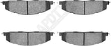 APDTY 170643 Brake Pad Set; Rear Left And Right; Replaces 68049158AA
