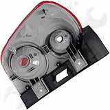 APDTY 170782 Tail Light Lamp Set; Red & Clear Lens; Rear Left & Right