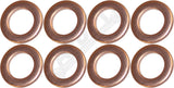 APDTY 170795 Brake Hose Gasket Washer; Set of 8; Front Or Rear; Replaces 6502114