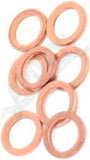 APDTY 170795 Brake Hose Gasket Washer; Set of 8; Front Or Rear; Replaces 6502114