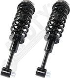 APDTY 171398x2 Suspension Strut & Coil Spring Assembly Set; Front Left & Right