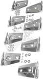 APDTY 171513 Door Hinge Set; Stainless; 4 Door; Replaces RT34079