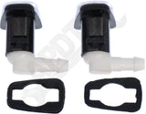 APDTY 171651 Windshield Washer Nozzle Set; Front Left & Right
