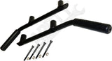 APDTY 171661 Grab Handle Kit; Set Of 2; Solid Steel; Rubberized; Replace RT27058