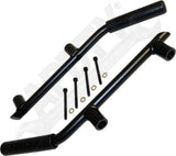 APDTY 171661 Grab Handle Kit; Set Of 2; Solid Steel; Rubberized; Replace RT27058