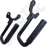 APDTY 171662 Grab Handle Kit; Set Of 2; Solid Steel; Rubberized; Replace RT27061