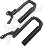 APDTY 171666 Front Solid Steel Grab Handle Set Of 2; Rubberized; Replace RT27062