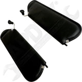 APDTY 171667 Sun Visor Set; Black; Set Of 2; Left And Right; Replaces RT52004