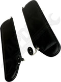 APDTY 171667 Sun Visor Set; Black; Set Of 2; Left And Right; Replaces RT52004