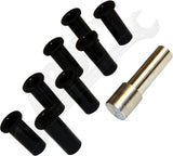 APDTY 171679 Door Hinge Bushing Kit; 4-Door Models; Replaces RT25005