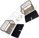 APDTY 171680 Tail Lamp Guard Set; Titanium Color; Replaces RT34098
