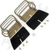 APDTY 171680 Tail Lamp Guard Set; Titanium Color; Replaces RT34098