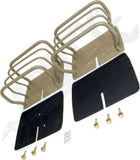 APDTY 171680 Tail Lamp Guard Set; Titanium Color; Replaces RT34098