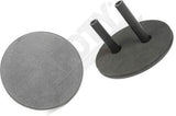 APDTY 171685 Mirror Relocation Bracket Set; Black; Replaces RT30016