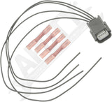 APDTY 171861 4 Wire Wiring Harness Pigtail; Radiator Grill Shutter Connector