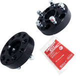 APDTY 171870 1.5" Thick Wheel Spacer Set; Black Anodized; Replaces RT32019