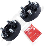 APDTY 171870 1.5" Thick Wheel Spacer Set; Black Anodized; Replaces RT32019