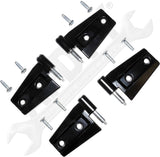 APDTY 171987 Door Hinge Kit; Set Of 4 Hinges; Upper Or Lower; Replace 55395384K4