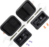 APDTY 172012 Interior & Exterior Door Handle Kit; Left & Right; Full Steel Doors