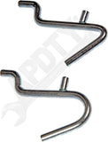 APDTY 172068 28-Piece 1/4 Inch Peg Hook Assortment
