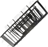 APDTY 172069 3-Piece Metal Wire Peg Board Baskets - Black