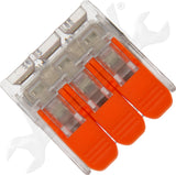 APDTY 172225 3 Slot Inline Lever Wire Connector 24-12 Gauge Pack of 5